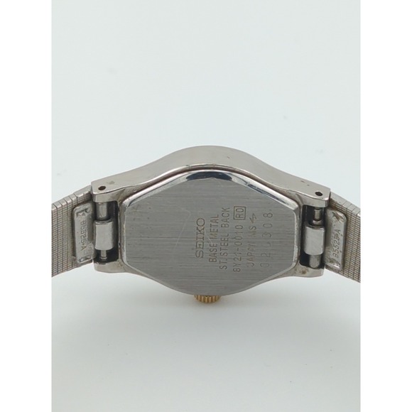 Vintage Seiko 8Y21-0010 Silver Tone‎ Womens Quartz Watch - New Battery - Clean - Picture 6 of 6